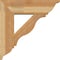 Ekena Millwork Funston Traditional Rough Sawn Bracket w/ Offset Brace, Western Red Cedar, 8"W x 26"D x 26"H BKT0806X26X26FST01RWR - alternate 4